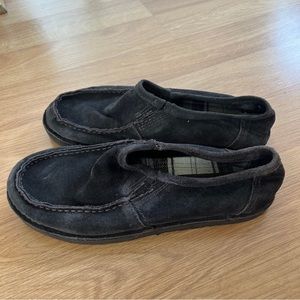 American Eagle Outfitters Brown Leather Suede Slip On Shoes Size 10